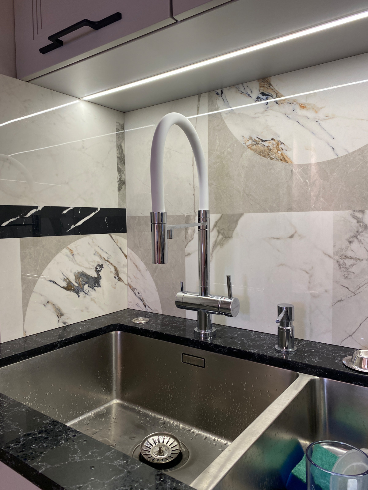 Кухня гостиная в ЖК Скандинавия