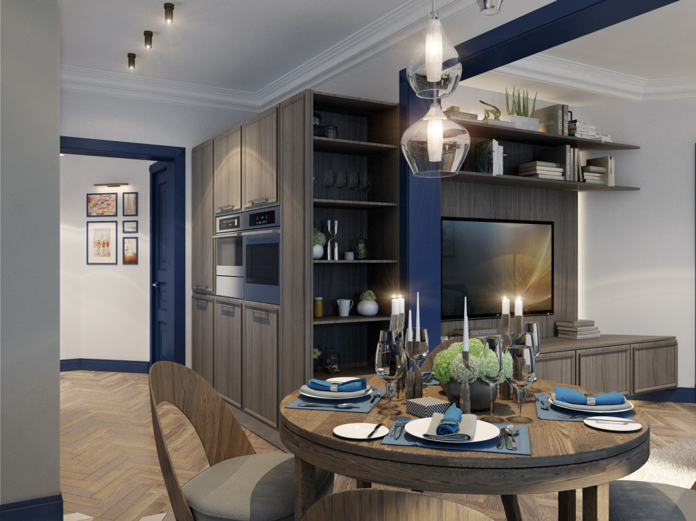 Стильная кухня-столовая