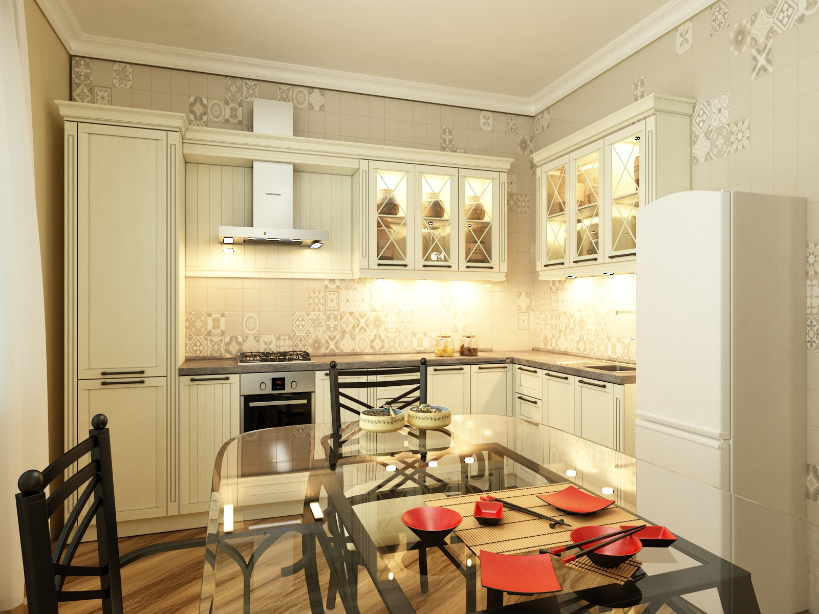 Обложка проекта: Кухня в новостройке