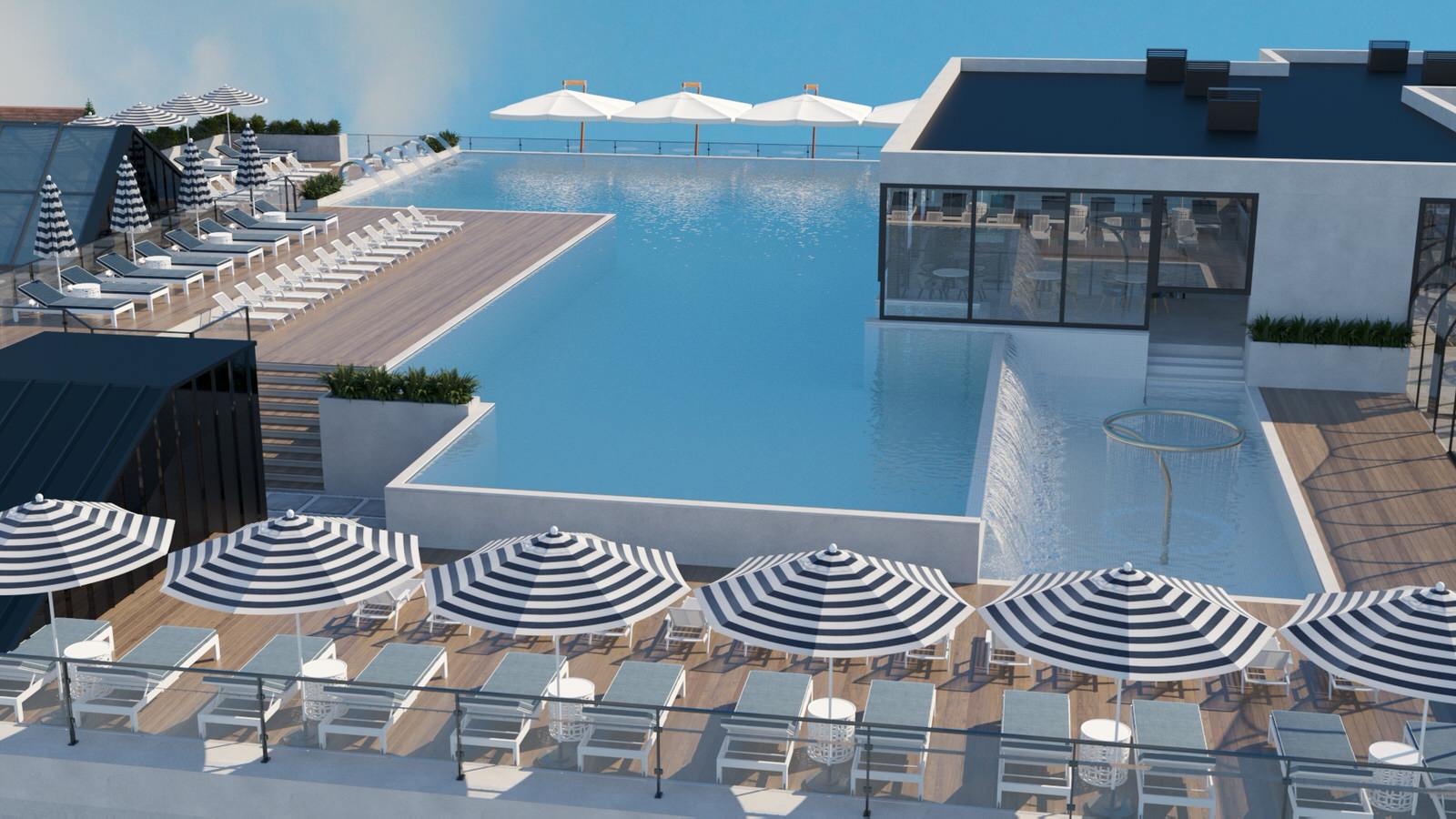 Термы "Лето". Открытый бассейн на крыше