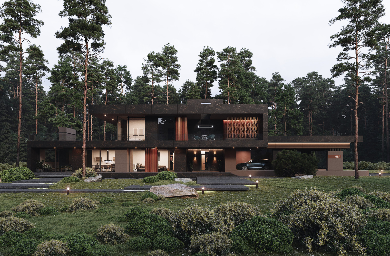 Обложка проекта: Проект индивидуального жилого дома 005