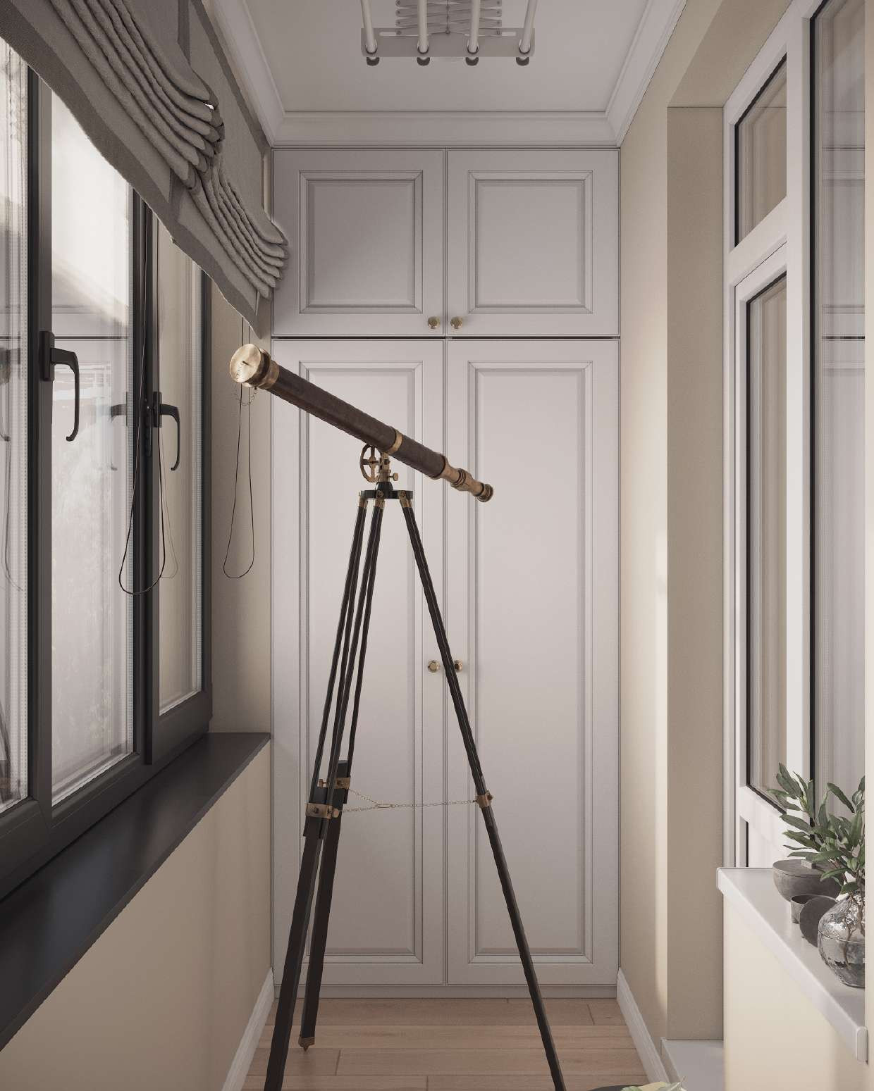 интерьер в стиле неоклассика с элементами минимализма.