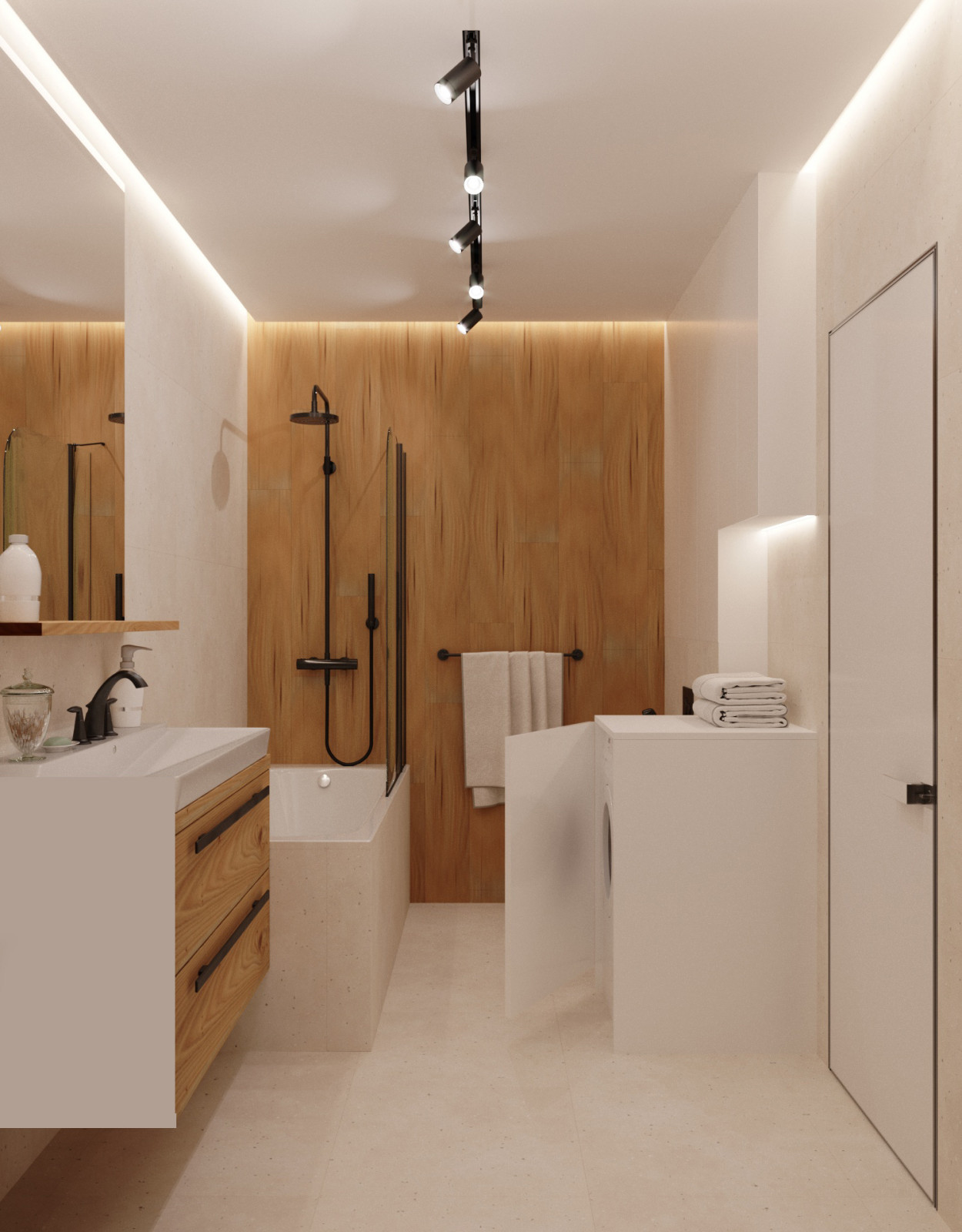 Обложка проекта: Визуализация ванной комнаты