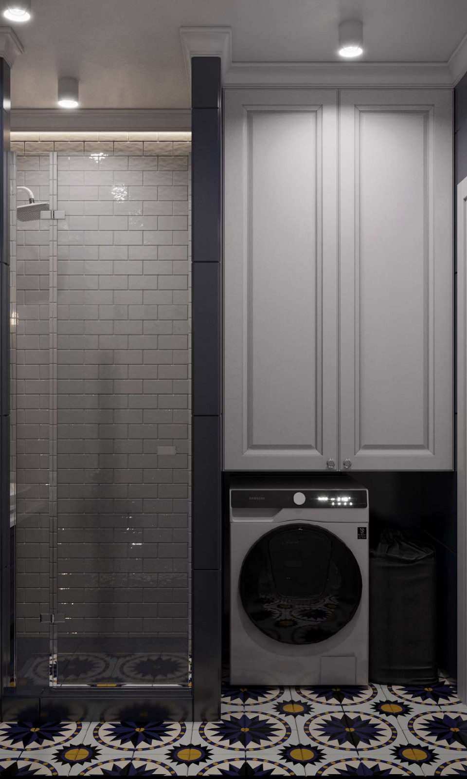 интерьер в стиле неоклассика с элементами минимализма.