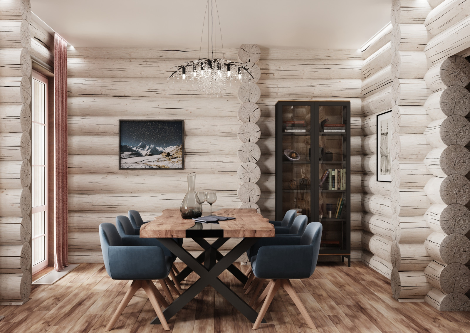 Бревенчатый дом в Подмосковье