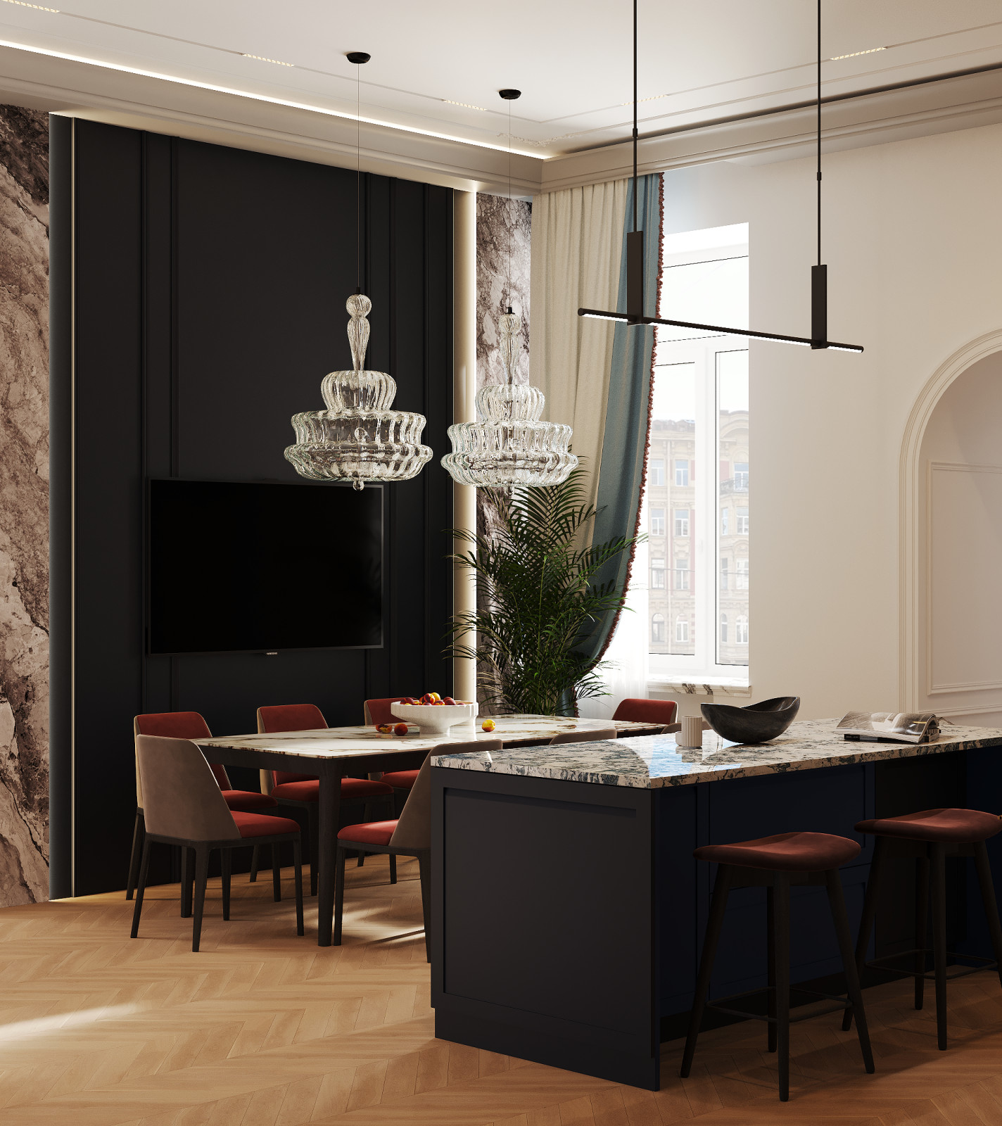 Двухэтажная квартира в центре Петербурга