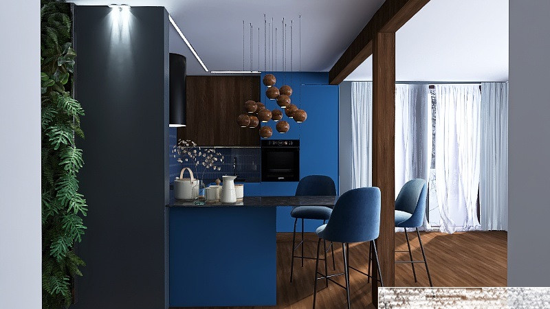 Кухня в доме массив Белоостров