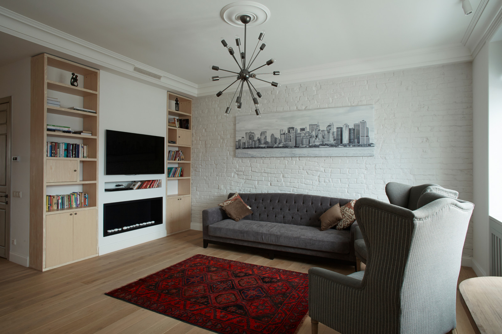 Воздушная квартира в скандинавском стиле напротив Нескучного сада