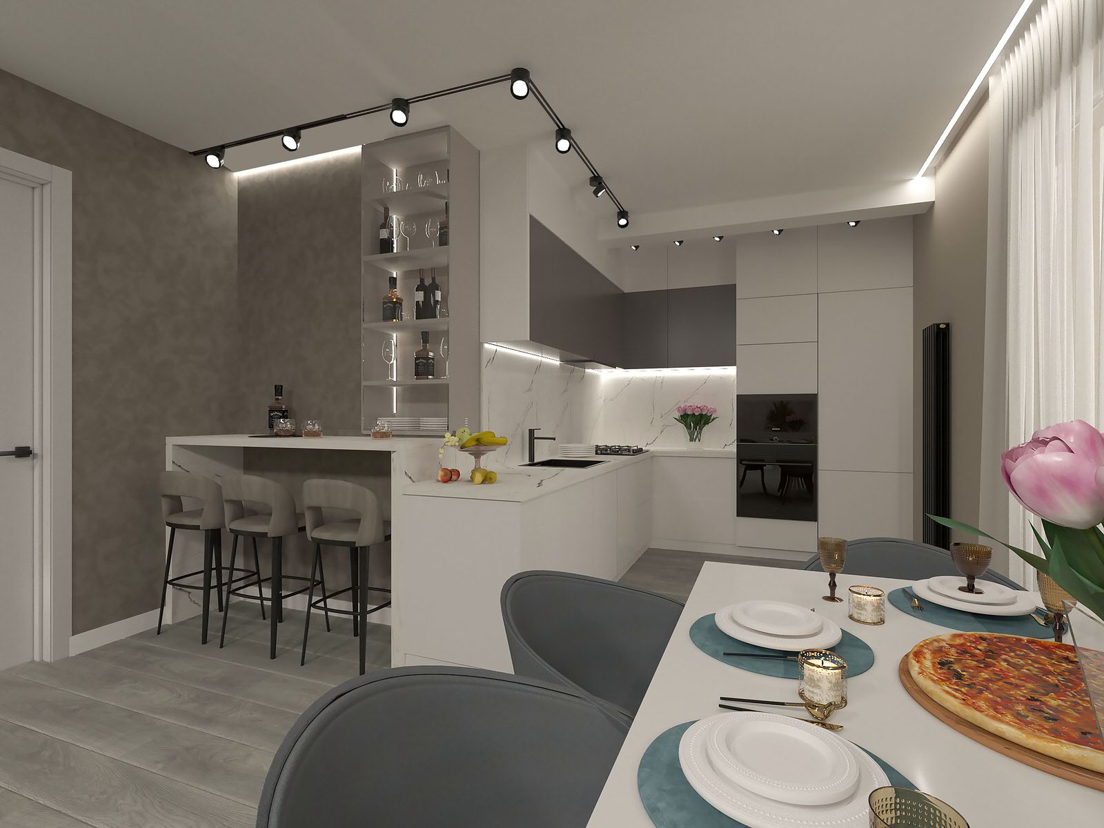 Квартира для семьи из трех человек