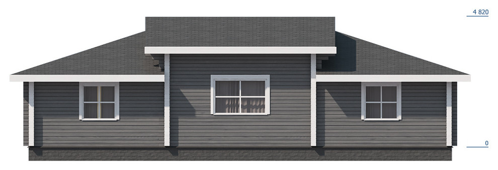 Дом из профилированного бруса "Реутов"