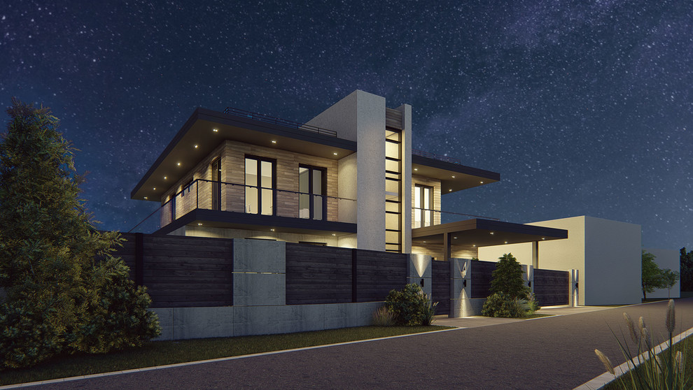 Частный жилой дом в Краснодареархитектурный проект  xДвухэтажный дом  xпроект до