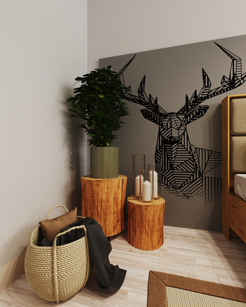 Спальня в скандинавском стиле