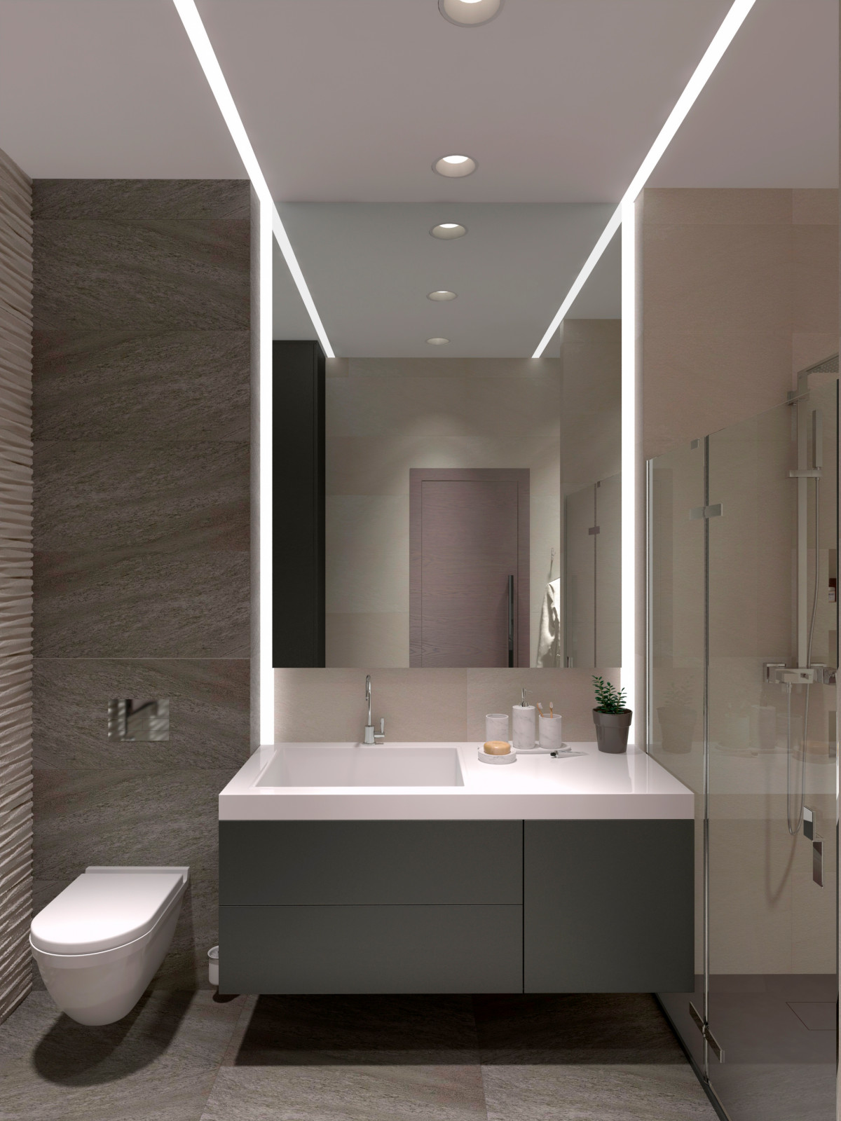 Квартира для семьи с тремя детьми "Стоун терапия"