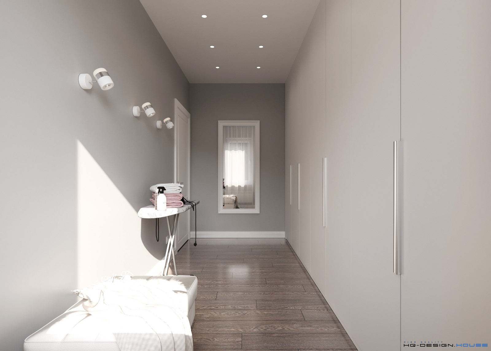 Обложка проекта: Просторная гардеробная с постирочной