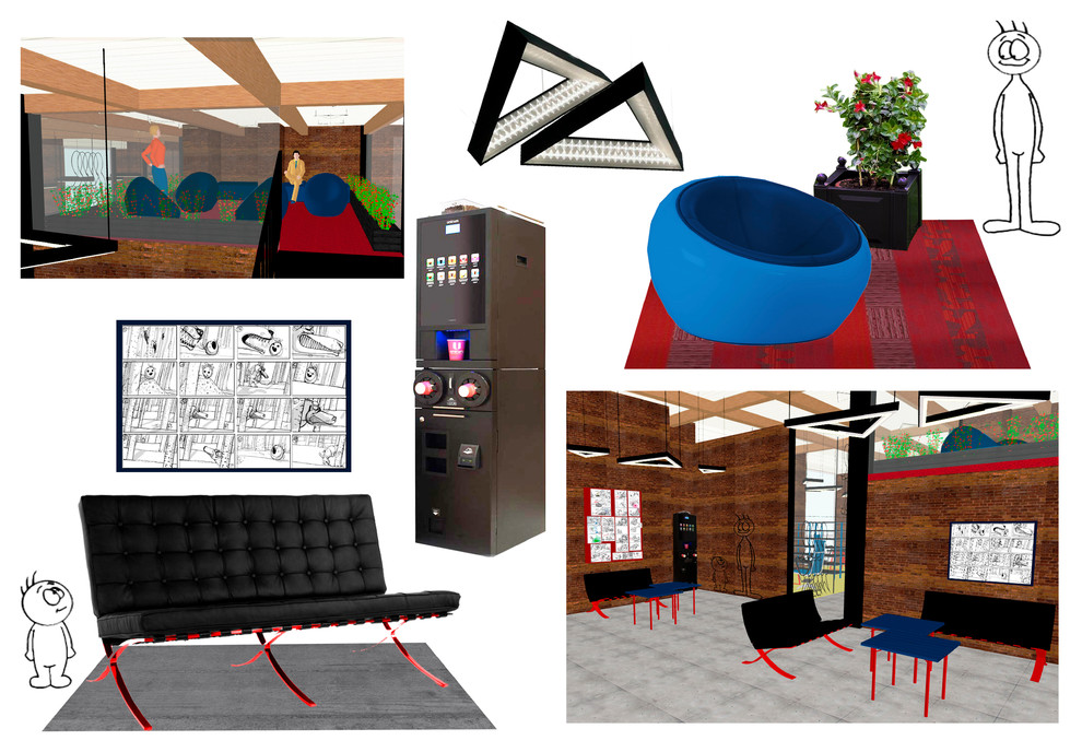 Проект офисного пространства анимационной студии "FABULA"