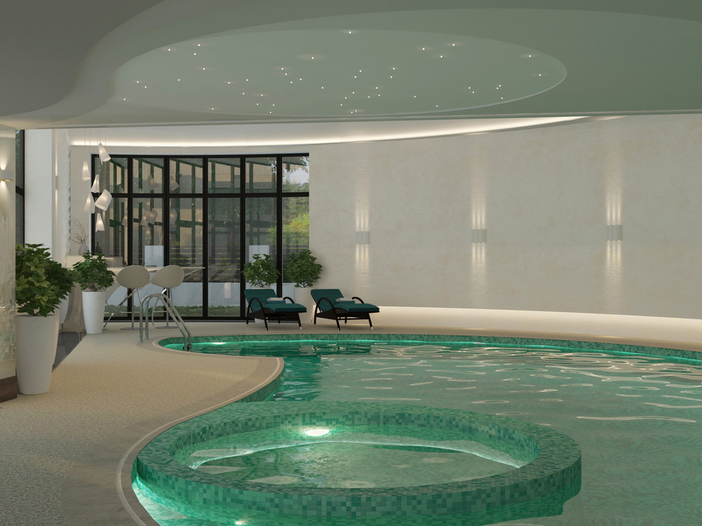 Проект дома с бассейном