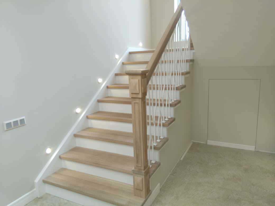 Отделка бетонной лестницы