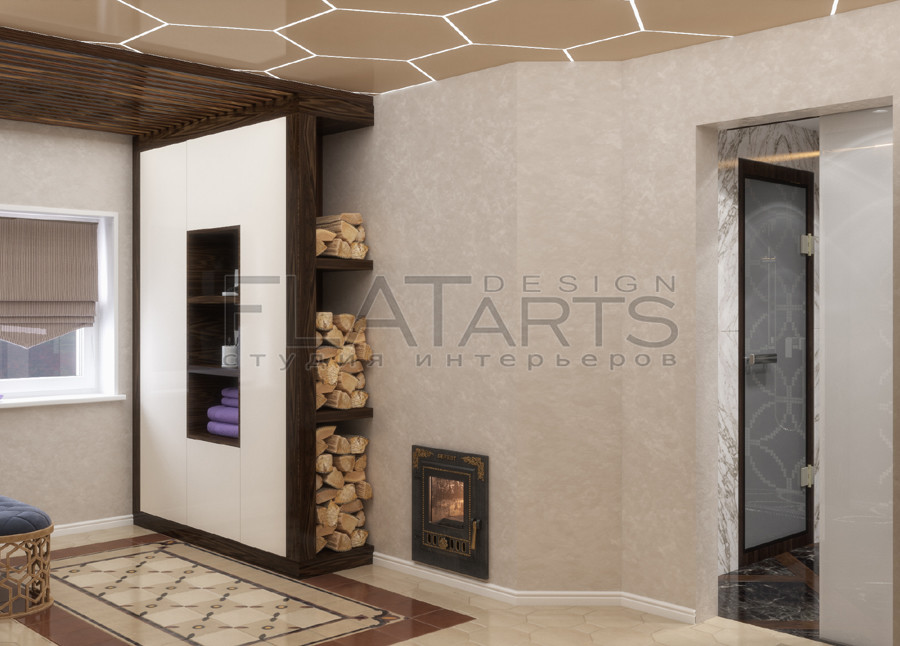 Дизайн банного комплекса 80 кв.м.