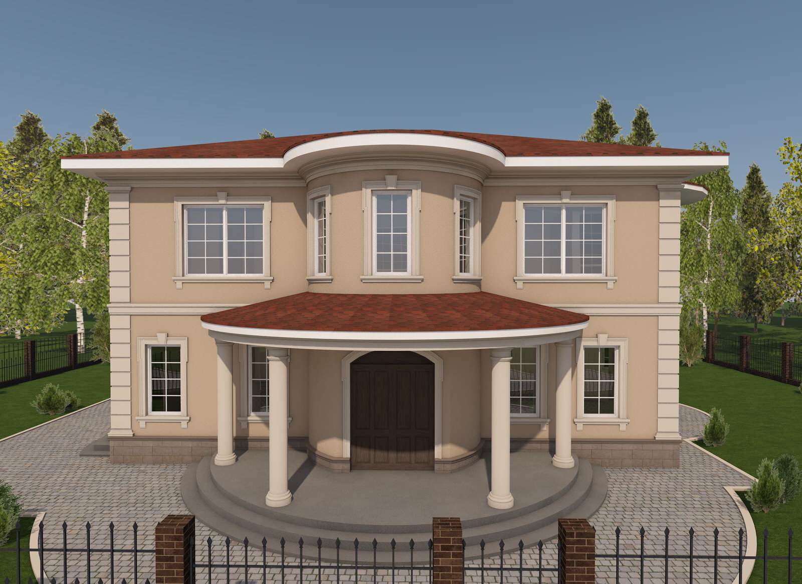 Дизайн фасадов загородных домов