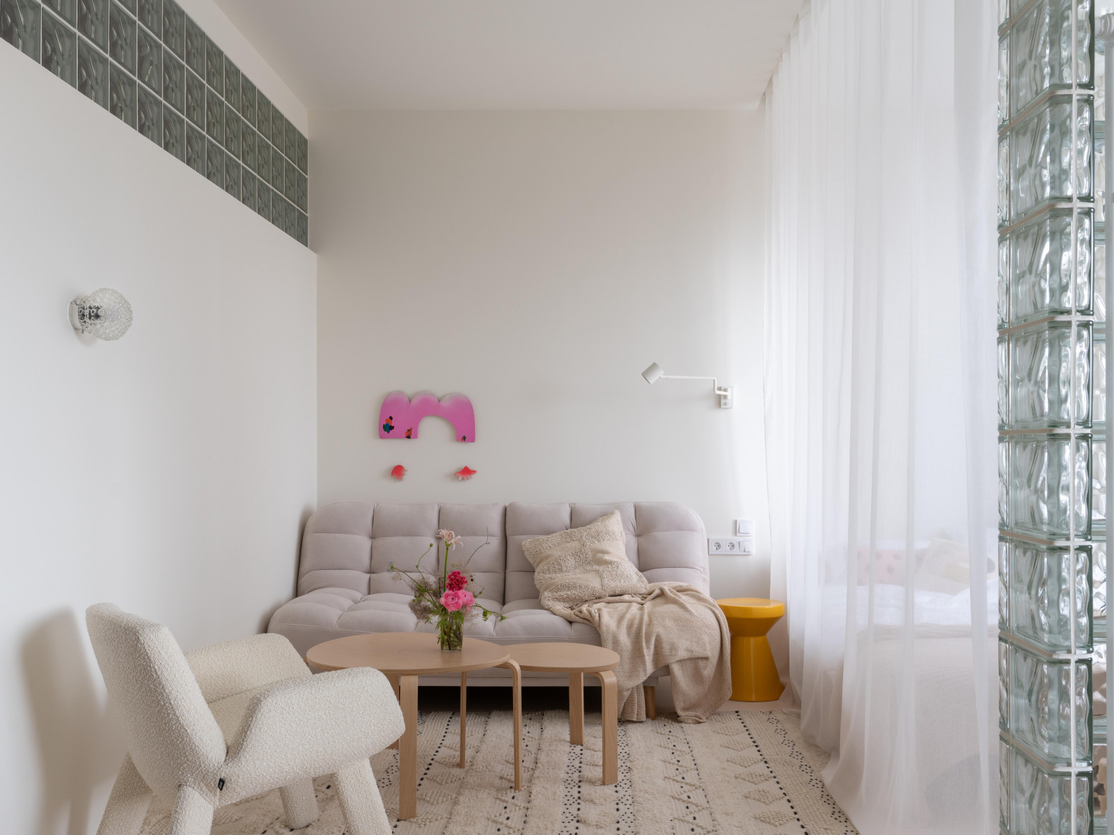 Квартира с стеклоблоками