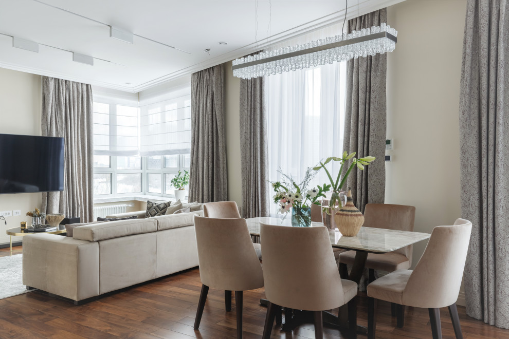 Современный интерьер в смешанном стиле.