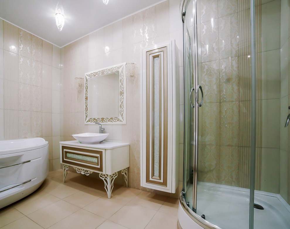 Классический интерьер трехкомнатной квартиры