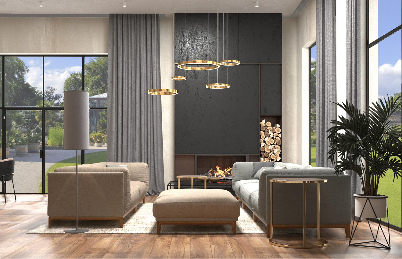 Дизайн-проект загородного дома 300 кв.м