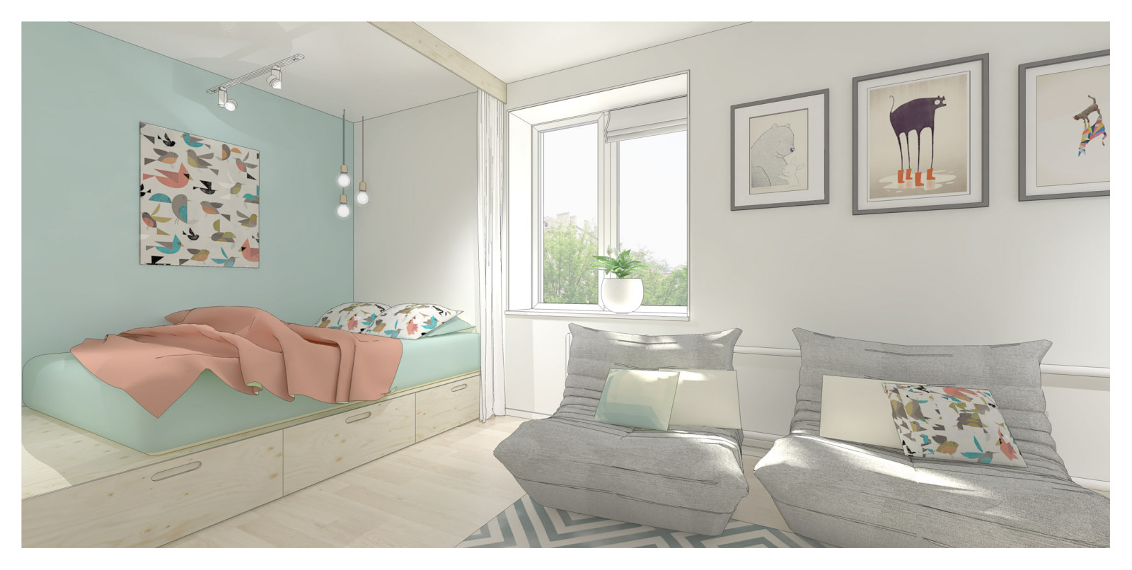 Однокомнатная квартира в Москве