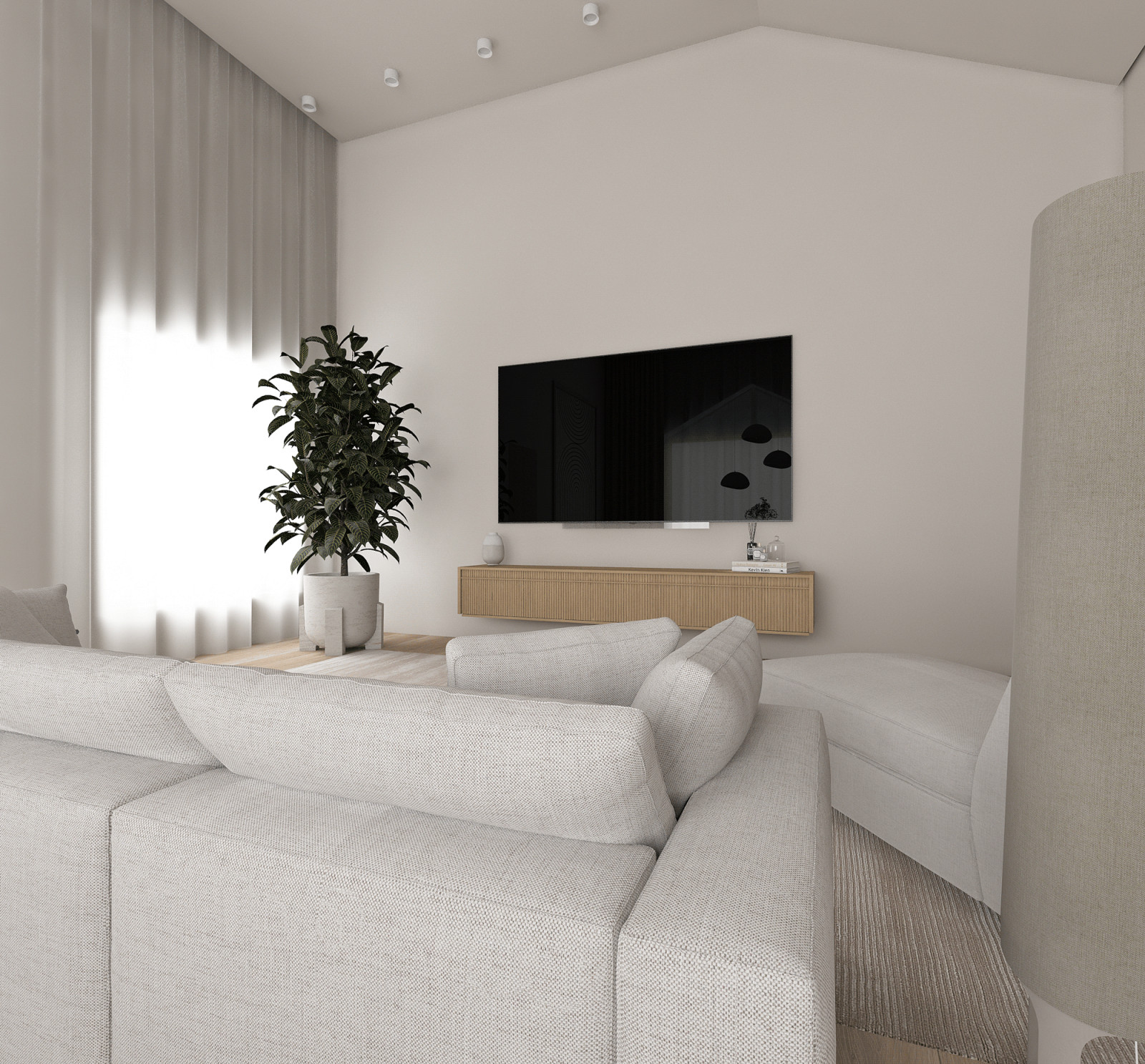 Дизайн-проект кухни-гостиной / с. Булгаково, Уфимский район