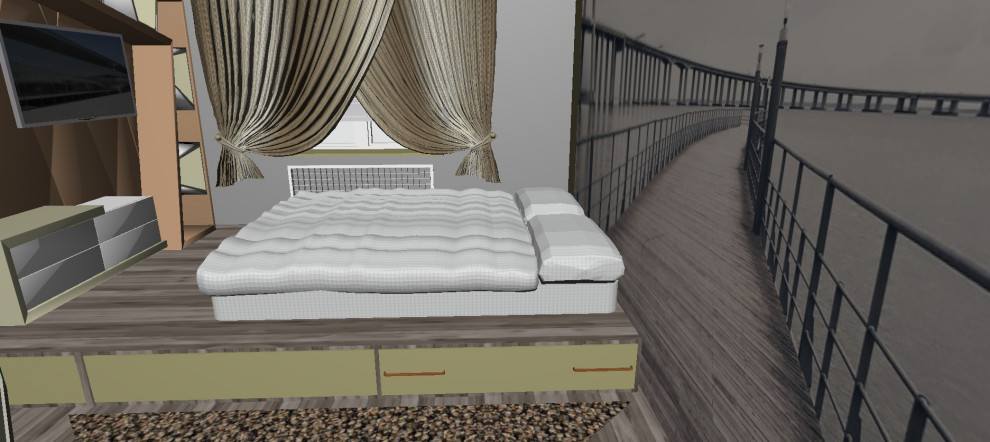 Обложка проекта: Спальня для молодой пары