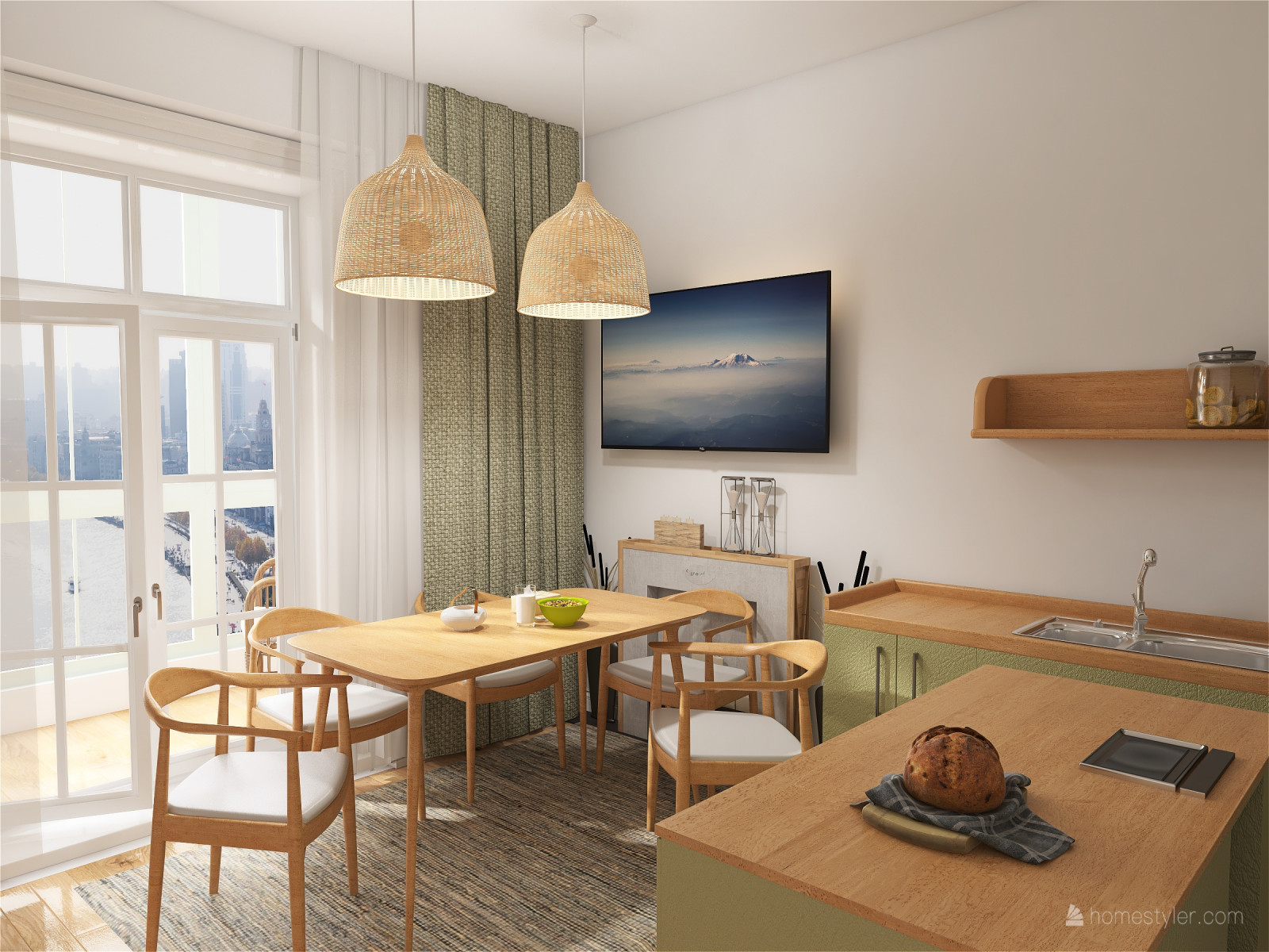 Квартира для большой семьи в скандинавском стиле