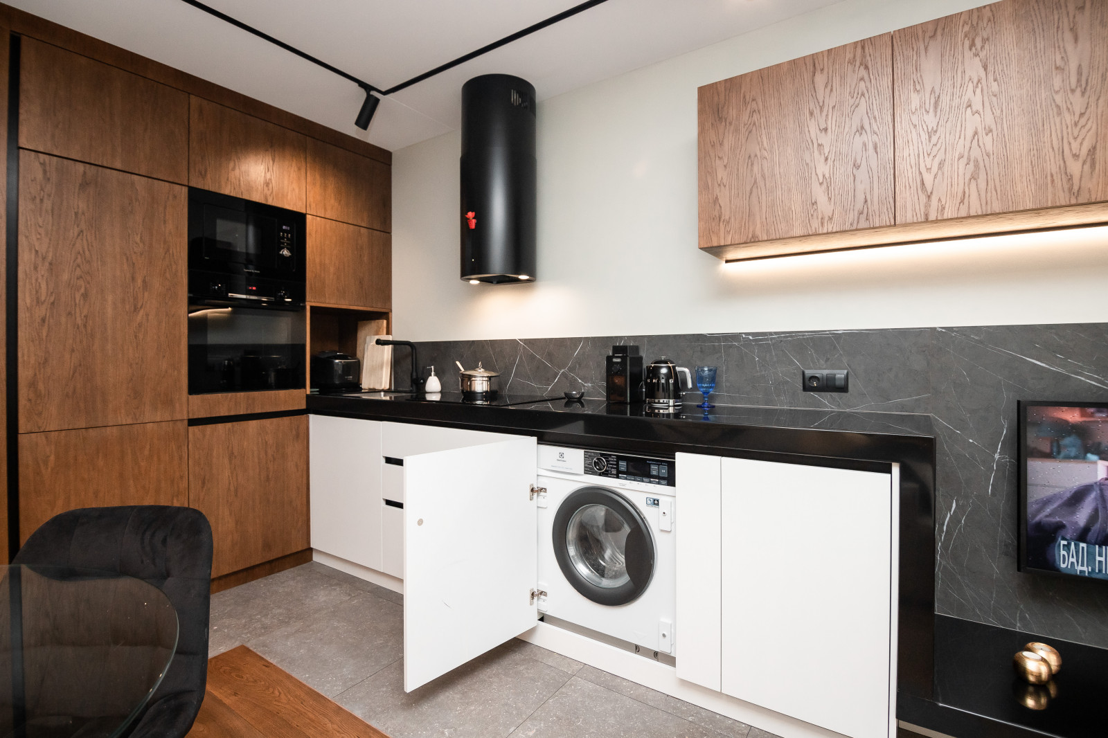 Кухня-гостиная в стиле минимализм