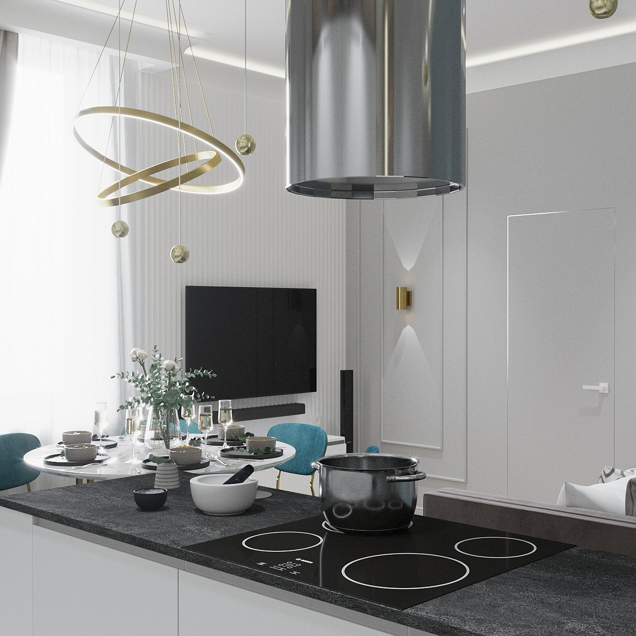 Дизайн-проект квартиры, площадью 72,87 м2