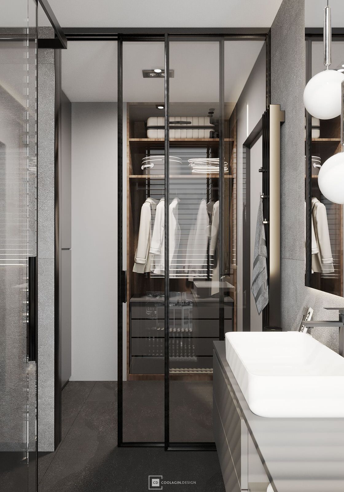 Стильная квартира с панорамными окнами даже в санузле