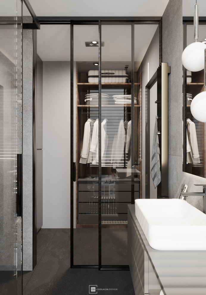 Стильная квартира с панорамными окнами даже в санузле