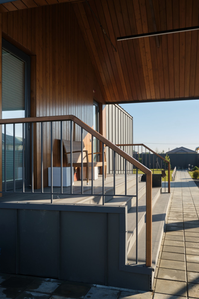 Загородный одноэтажный жилой дом