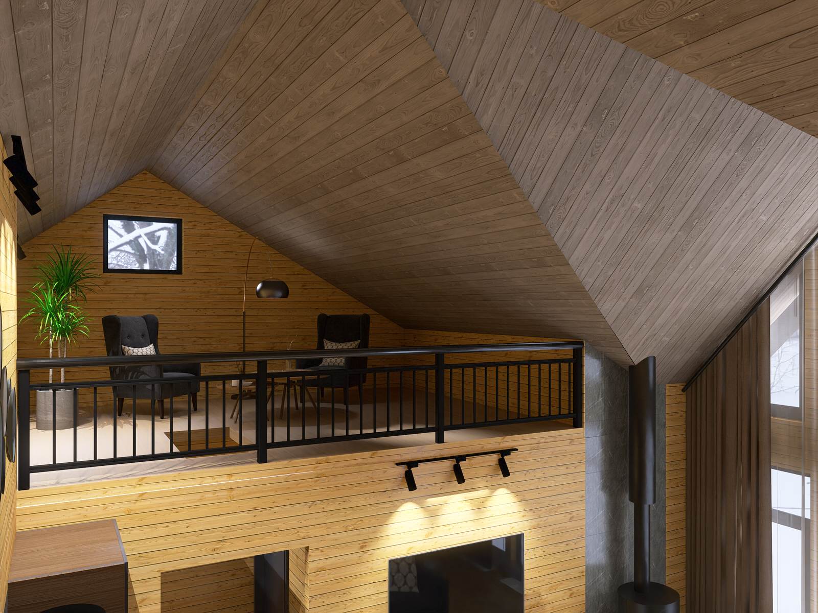 Обложка проекта: Кухня-гостиная в загородном доме