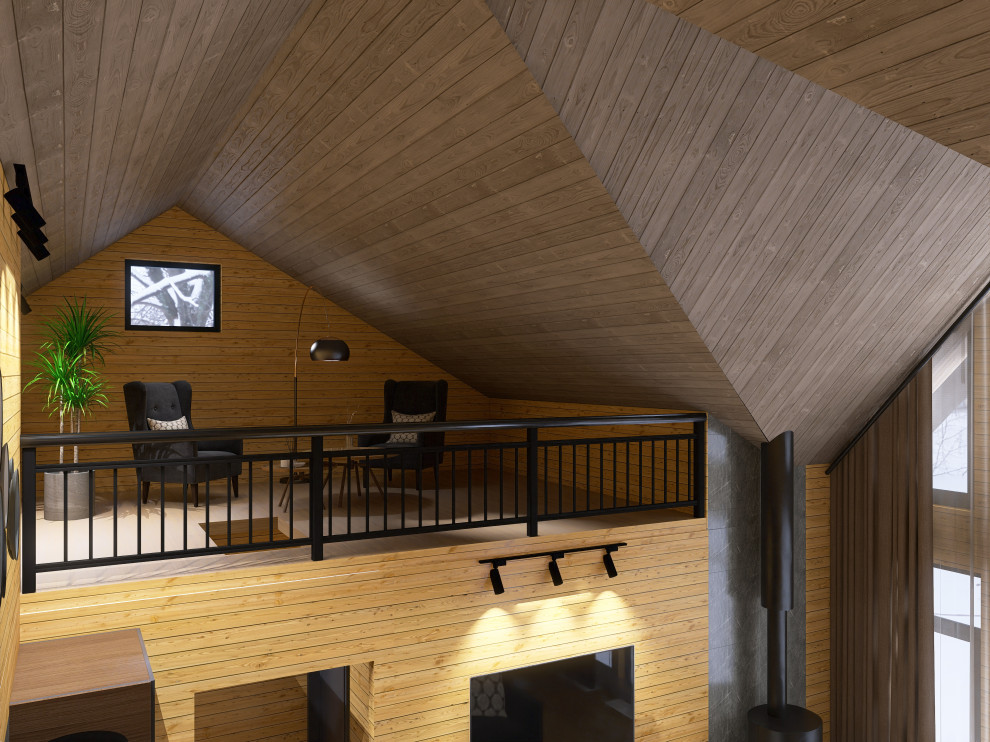 Обложка проекта: Кухня-гостиная в загородном доме