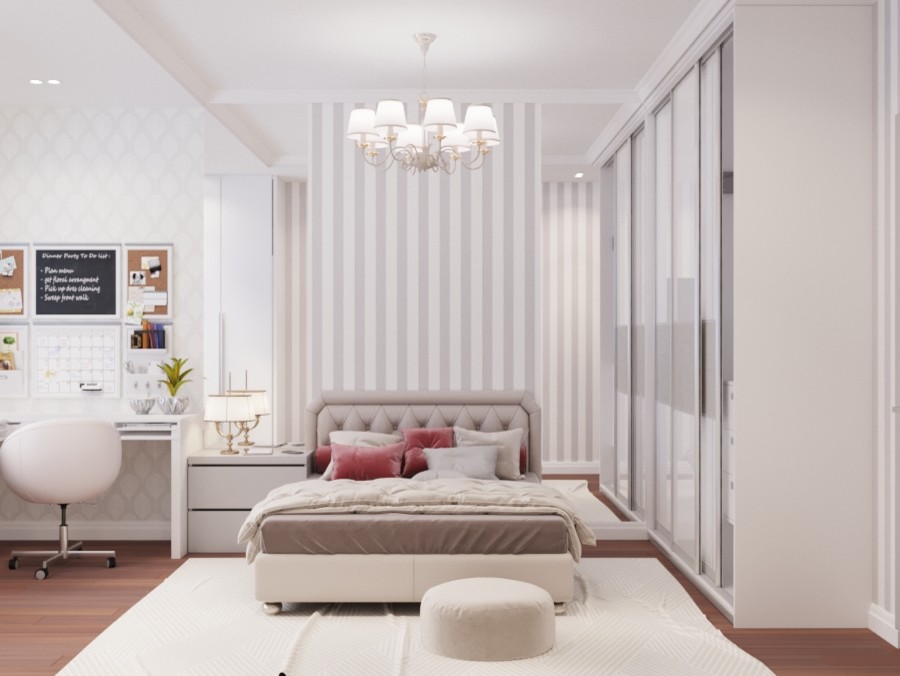 Интерьер коттеджа 140 кв для семьи из 4 человек