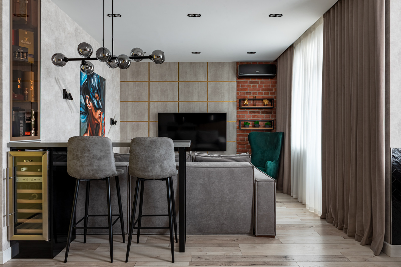 Трёхкомнатная квартира