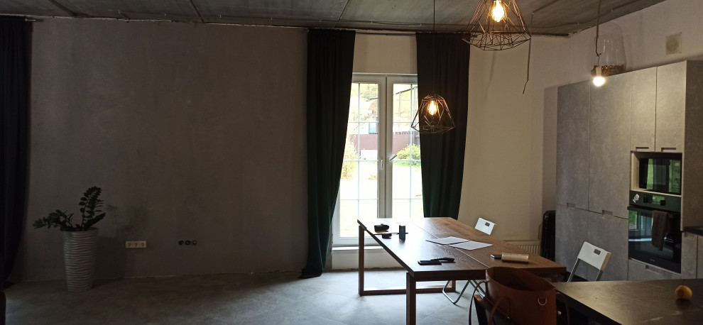 Преображение пространства кухни-гостиной в стиле Лофт