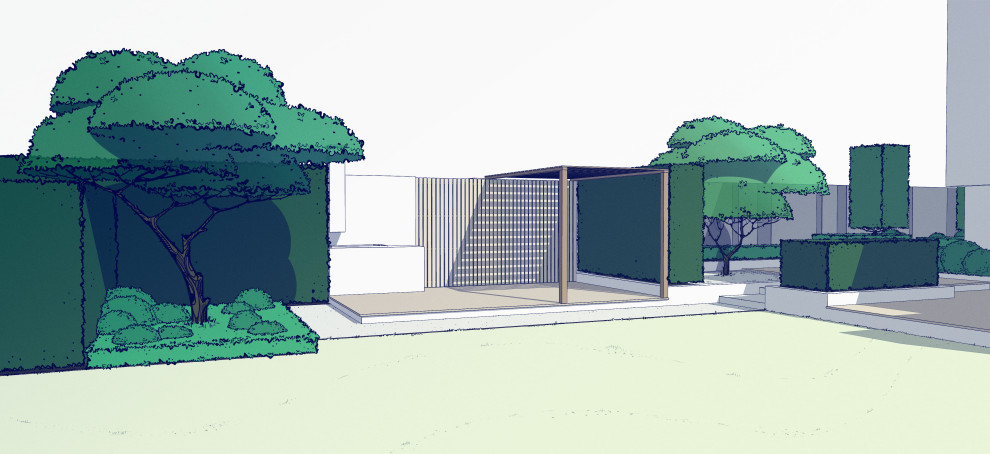 Эскизный проект ландшафтного дизайна.