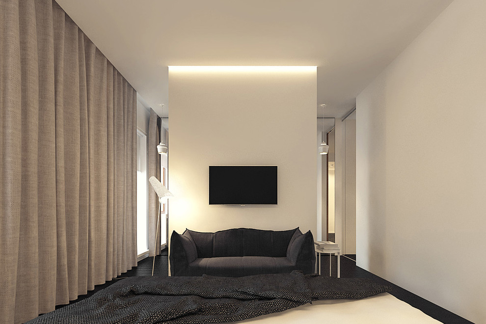 Частная квартира с лаконичным интерьером.