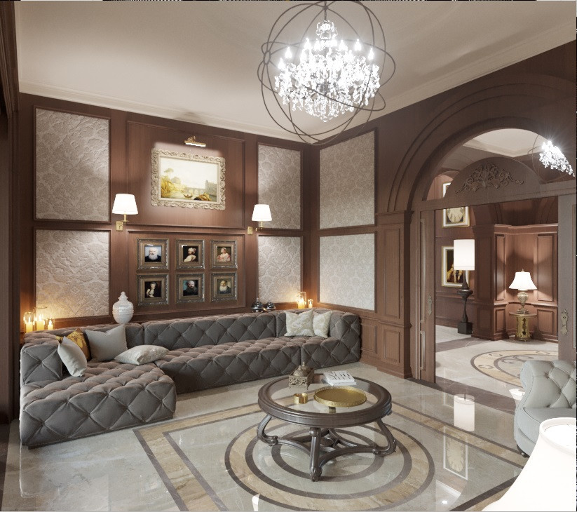 Обложка проекта: Интерьер - неоклассика