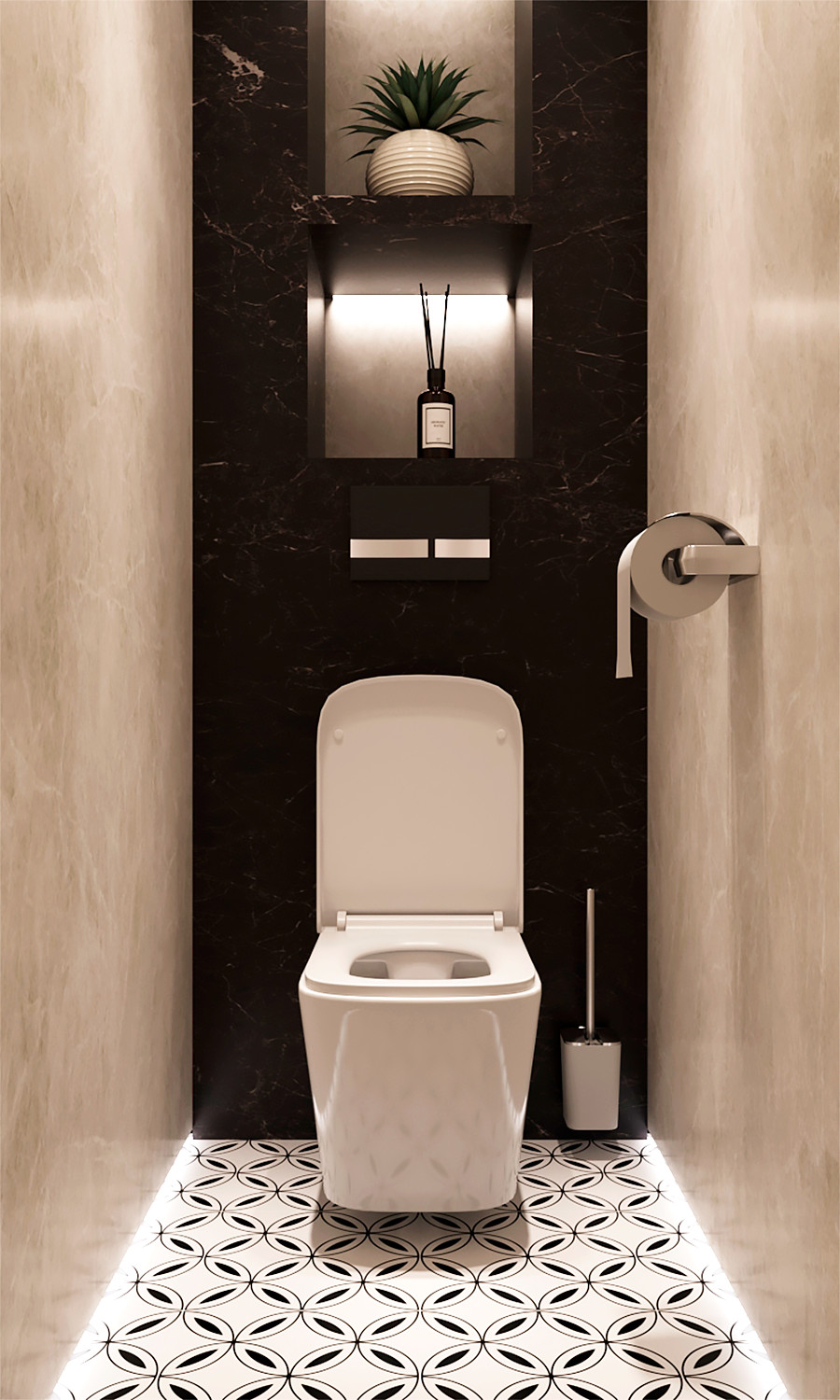 Обложка проекта: 3D-визуализация санузла