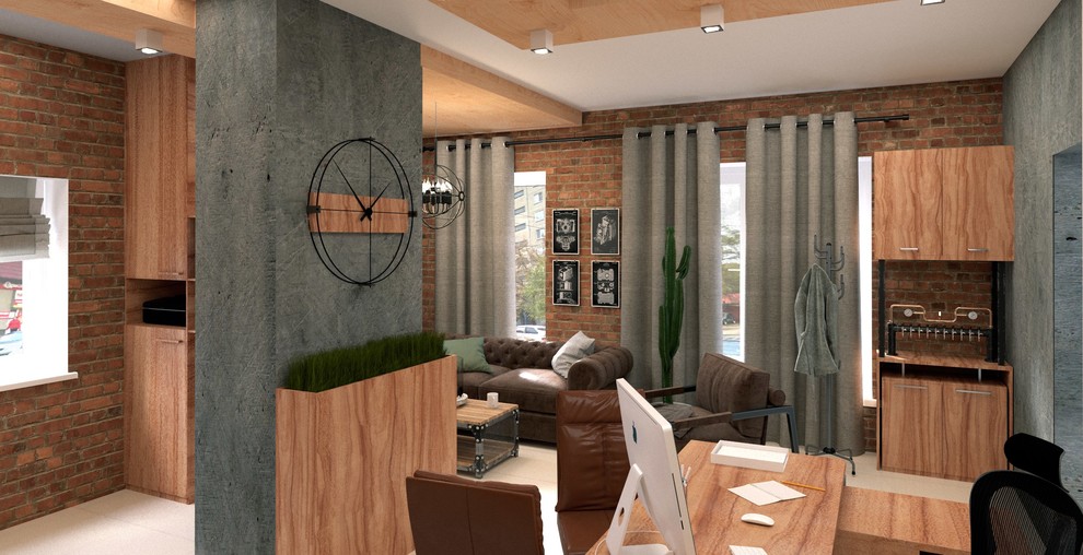 Зона клиентов в стиле Loft для магазина сантехники