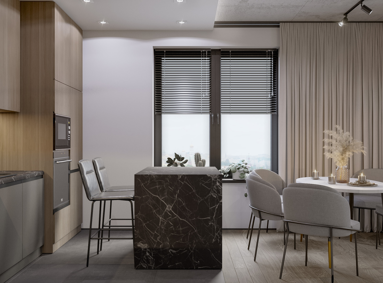 Квартира в современном стиле с элементами Лофт