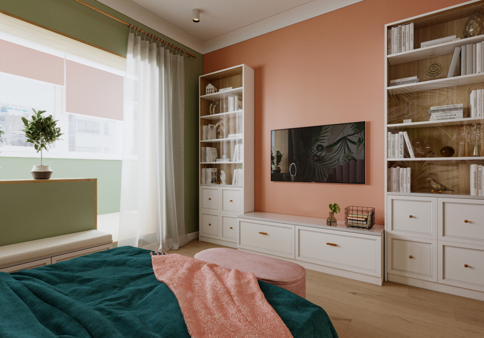 Комната в бохо, экостиле в ЖК Мичуринский город Москва