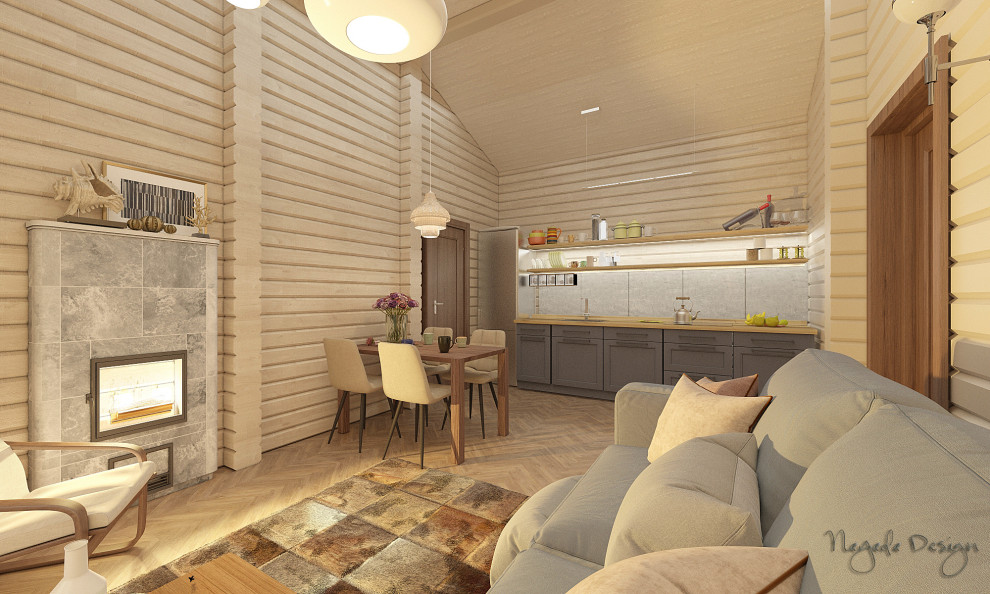 Баня из  клееного бруса в пос. Заповедник