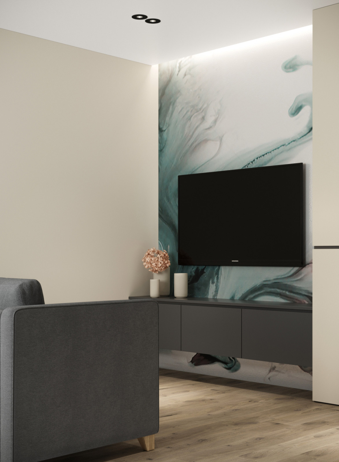 Дизайн-проект квартиры на Авиаторской 72,15 кв.м